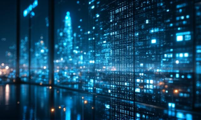 Futuristic digital interface representing 2024 trends
