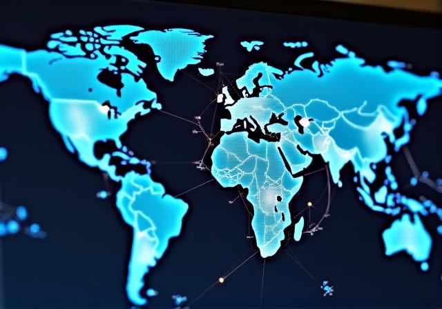 Global logistics real-time tracking map dashboard